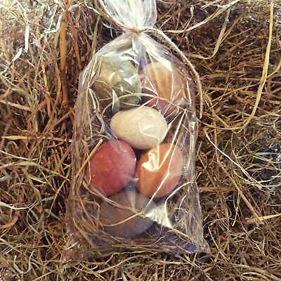 #ad Primitive Colonial Colors 2 12 inch 6 pc Egg w Prim Easter Grass $12.60