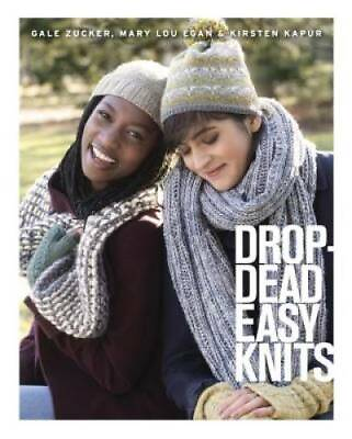 #ad Drop Dead Easy Knits Paperback By Zucker Gale GOOD $5.37