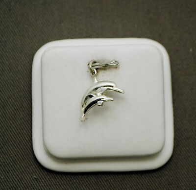 #ad STERLING SILVER DOLPHIN PENDANT OR CHARM #FMJ478 $11.78
