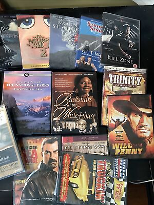 #ad NEW DVDs Choose From 190 Movies Action Documentary Comedy Horror in Shrink $4.49