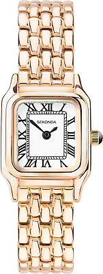 #ad Monica Ladies 20Mm Quartz Watch in White with Analogue Display and Two Tone All $113.99