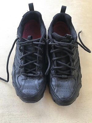 #ad Skechers Work Non Slip Black Safety Lace Up Active Shoes 76492 Women#x27;s US 6.5 $28.95