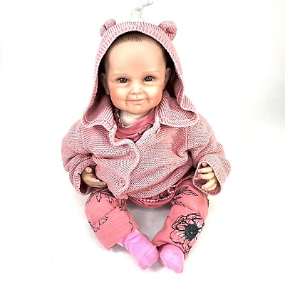 #ad 2010 Andrea Arcello Toddler Baby Boy Girl Reborn 22quot; Realistic Doll Blue Eyes $89.99