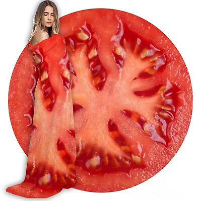#ad Tomato Blanket Tomato Throw Blanket Round Funny Food Blankets for Adult Kids ... $25.20