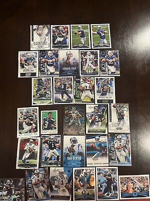 #ad Nfl Topps Panini Lot w rookieAndrew LuckRussell Wilsonand Cam Newton w sleeves $35.00