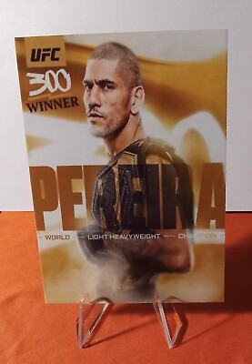 #ad ALEX PEREIRA UFC 300 WINNER LIGHT HEAVYWEIGHT CHAMPION CUSTOM CARD $9.99