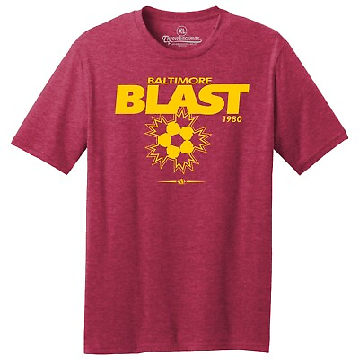 #ad Baltimore Blast 1980 Logo MISL Soccer TRI BLEND Tee Shirt $22.00