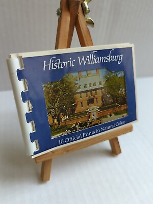 #ad VINTAGE Memorabilia Historic Williamsburg VA Mini Photo Book 1968 $5.00
