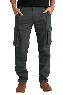 #ad Men#x27;s Flex Cargo Trousers Heavy Duty Stretch Casual Pants $29.99