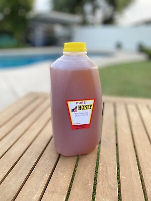 #ad 5 lbs 100% Raw Pure Unfiltered Unheated Organic California Wildflower Honey $36.00