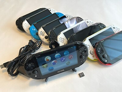 #ad SONY PS Vita PCH 2000 Playstation Console Various Colors Charger 8GB Memory Card $114.99