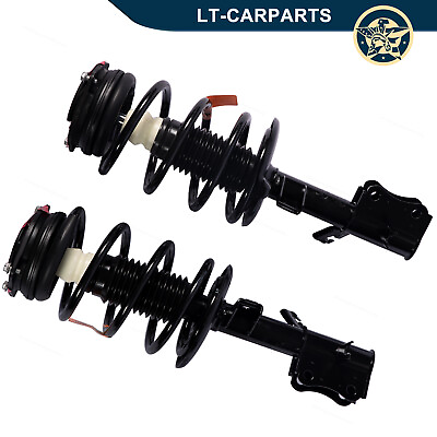 #ad Pair Left Right Front Shock Struts Fit for 07 2012 Nissan Sentra Black Assembly $83.62