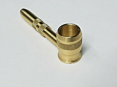 #ad Metal Tobacco Smoking Pipe* Solid Brass * MADE IN USA* Bowl *HIGH Quality $17.89