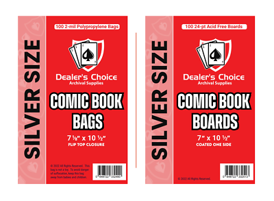 #ad Comic Book BAGS amp; BOARDS Silver Size Dealer#x27;s Choice Archival Supplies $179.95