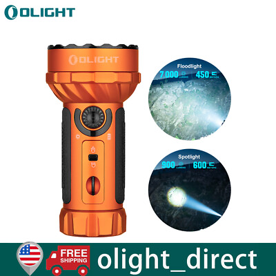 #ad Olight Marauder mini 7000 Lumens Powerful Flashlight W RGB Color LEDs Orange $199.99