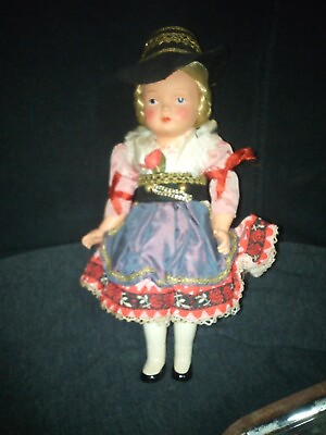 #ad austrian vintage doll in used condition. Right arm is not in tact but is fixable $100.00