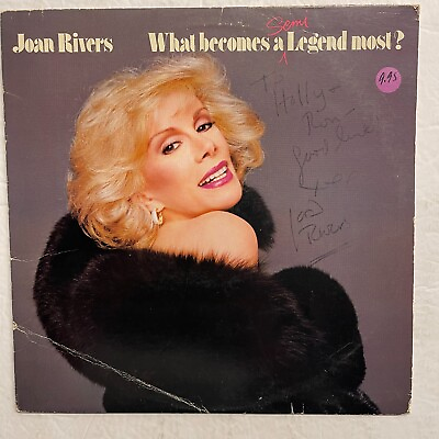 #ad Joan Rivers ‎– What Becomes A Semi Legend Most? VinylLP 1983 Geffen Autographed $19.99