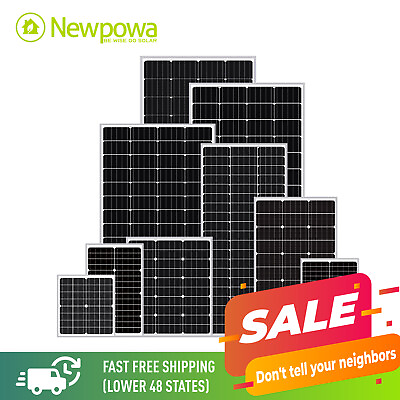#ad Newpowa 10W 50W 100W 200W 220W Solar Panels Kits New Condition 5W 240W 12 24V $199.00