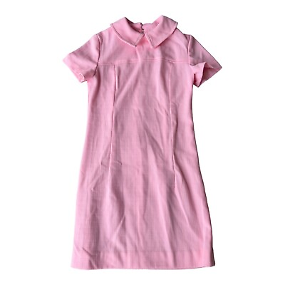 #ad Handmade Vintage 50s 60s Pink Midi Dress See Measurements Small $35.00
