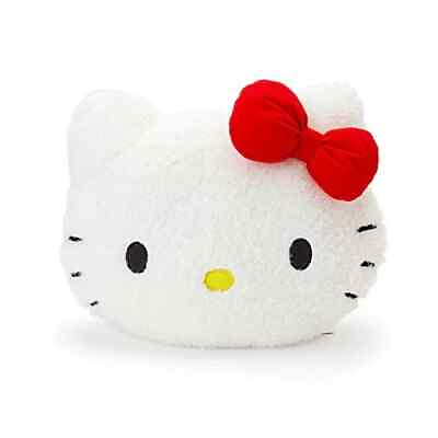 #ad Sanrio Hello Kitty Face Shaped Cushion S Size Plush Doll Gift New $40.00