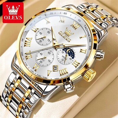#ad OLEVS Waterproof Luminous Quartz Watch Men#x27;s Business Luxury Wristwatch $34.99
