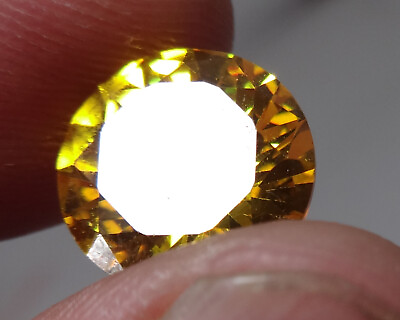 #ad Natural Loose Gemstone of 11.40 Ct from CAMBODIA Yellow Color Round Shape $6.99