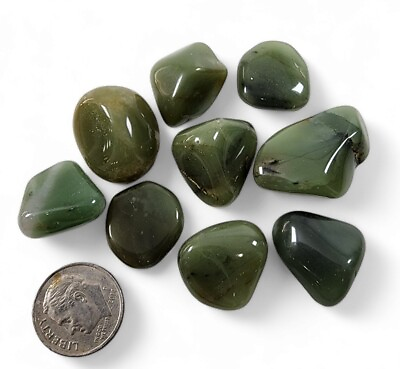 #ad Green Chalcedony Crystal Polished Stones 34.1 grams. $4.99