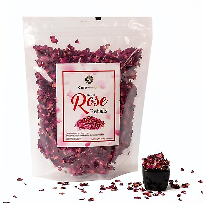 #ad Edible Pure Dried Rose Petals No Preservatives 4 Ounces Natural Dried Rosewater $10.25