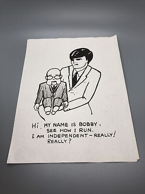 #ad Robert Kennedy Political Cartoon Historic Political Cool $7.49