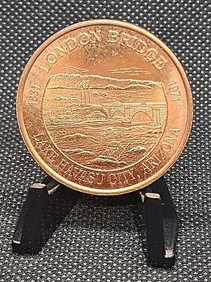 #ad 1990 91 London Bridge Coin Copper #20 Lake Havasu City Arizona Rotary Club $6.99