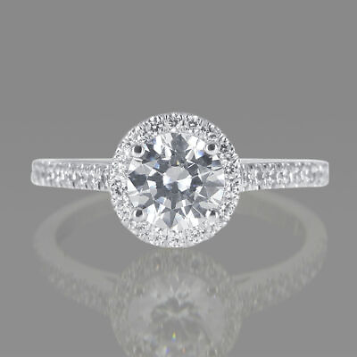#ad 1 1 3 Carat Dazzling Diamond Engagement Ring Round Cut 18K White Gold $860.20