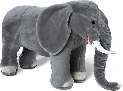 #ad Giant Elephant Lifelike Stuffed Animal over 3 feet long $76.49