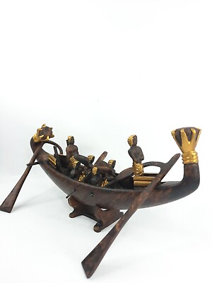 #ad BOAT EGYPTIAN KING ANCIENT Wooden Tour Funeral Pharaonic Antique Nile River $123.75