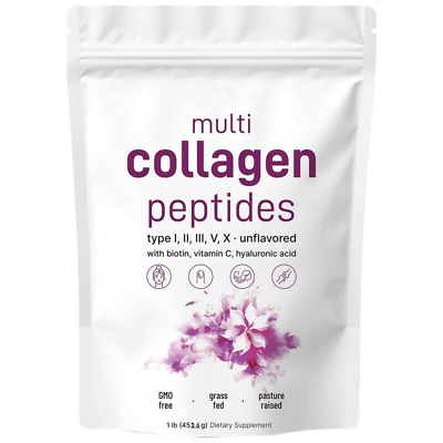 #ad Multi Collagen Peptides Powder HydrolyzedProtein Peptides Type llllvX with $33.56