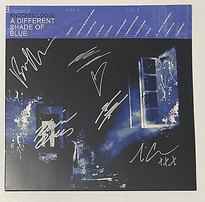 #ad Knocked Loose Signed Autographed A Different Shade Of Blue Vinyl Record Cloudy $270.00