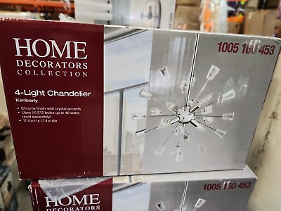 #ad Kimberly 4 Light Crystal and Polished Chrome Sputnik Chandelier Home Decorators $40.00