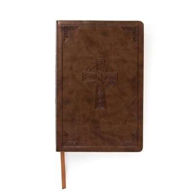 #ad CSB Large Print Personal Size Reference Bible Brown Celtic Cross Leathertouch $24.83