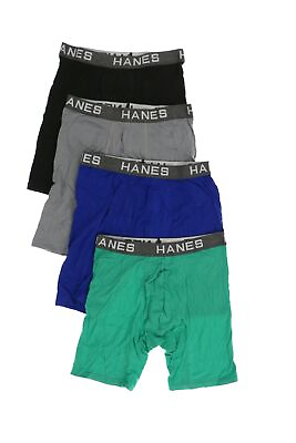 #ad Hanes 267394 Men Black Gray Green Blue Underwear Size M $29.75
