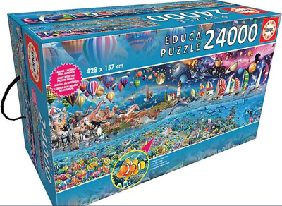 #ad EDUCA 24000 PIECE PUZZLE LIFE THE GREATEST CHALLENGE 13434 NEW SEALED IN BOX $245.00