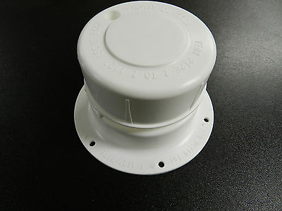 #ad WHITE Plastic Attic Plumbing Vent Cover cap 1 1 2quot; Pipe Diameter RV Trailer $5.99
