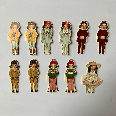 #ad 1988 Merrimack Vintage Gift Tags Dolls Lot of 11 $24.95