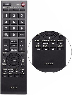 #ad New CT 90325 Remote for Toshiba TV 40L5200U 32C120U 40L1400U 50L1400U 32L1400U $7.17