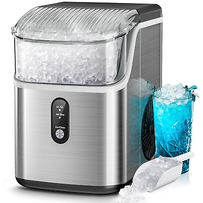 #ad Nugget Ice Makers CountertopPebble Ice Maker Machine with Crushed Ice 35Lbs Da $273.78