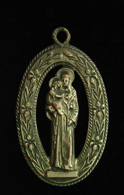 #ad Vintage Saint Anthony Medal Religious Holy Catholic $11.99