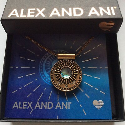 #ad Alex and Ani Midnight Sun Necklace Rafaelian Gold NWTBC $72.99