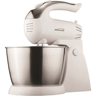 #ad Brentwood 1152 200W Stainless Steel 5 Speed Stand Mixer with Bowl $28.33