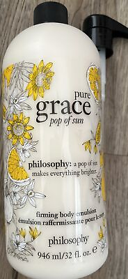#ad Philosophy Pure Grace POP OF SUN body Emulsion 32 oz With Pump $35.49