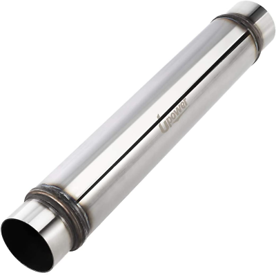 #ad Upower 3 Inch Inlet Outlet Exhaust Muffler 3quot; Inlet Resonator with 18quot; Length O $64.99