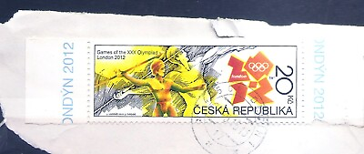 #ad 99c Starts CZECH REPUBLIC London 2012 Olympics Scott 3543 Used on Piece $0.99