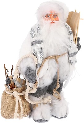 #ad NEW CHRISTMAS Grey#x27;sWhite Standing SANTA CLAUS Table Figurine 12quot; #20 $27.99